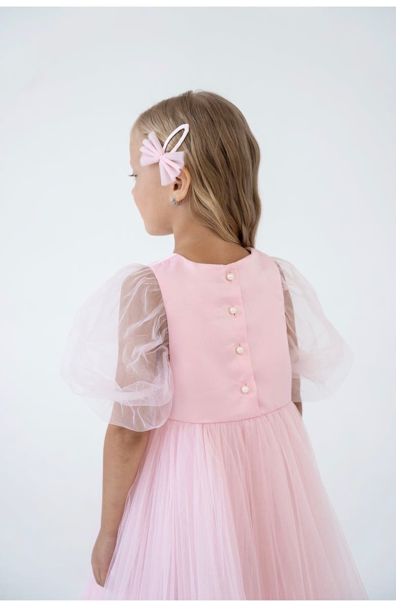 Mini Celebrities Princess Maxi Tulle Dress, Alternate, color, Pink Rose