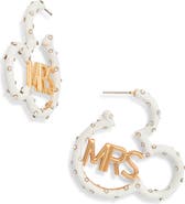 【Baublebar】★ピアス★ Mickey Mouse Disney Mrs. Earrings BaubleBar x Disney® Mickey Mouse Mrs Hoop Earrings