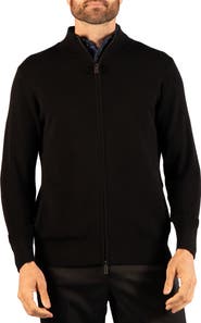 TailorByrd Fine Knit Full Zip Sweater
