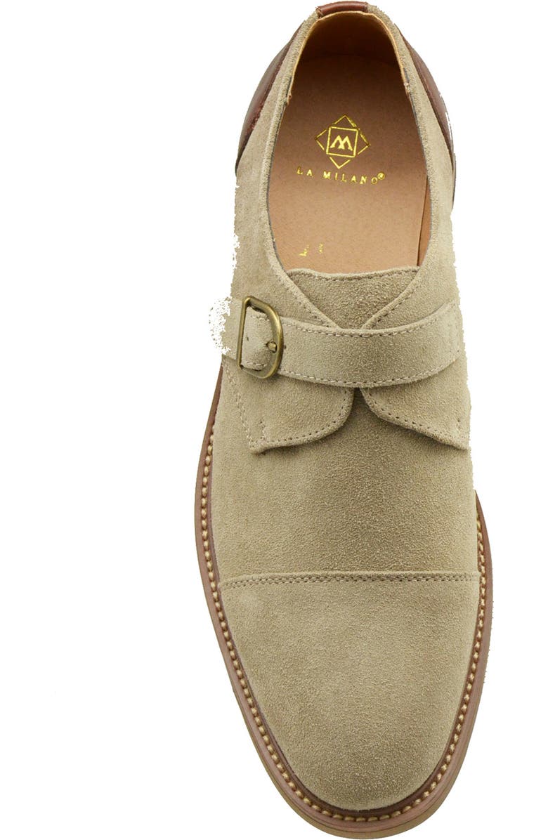 La Milano Lucian Monk Shoe, Alternate, color, Taupe