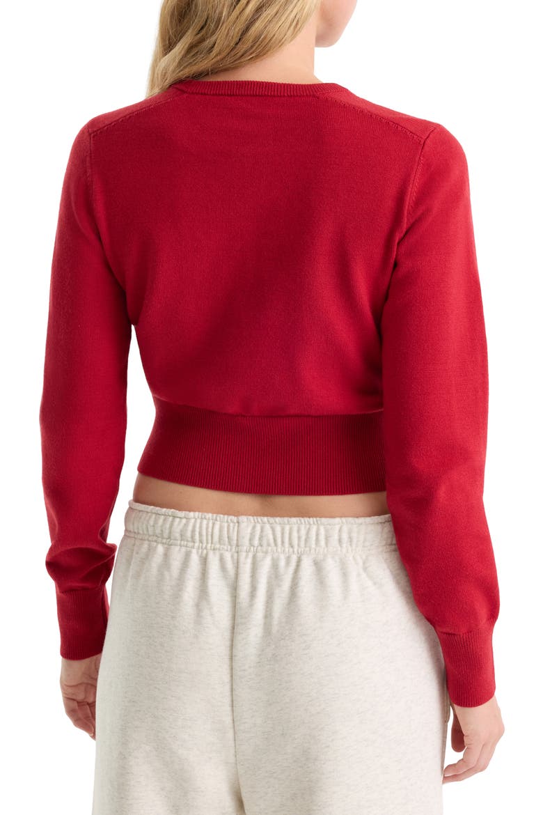 The Fine Knit Cardigan, Alternate, color, CRIMSON ROSE