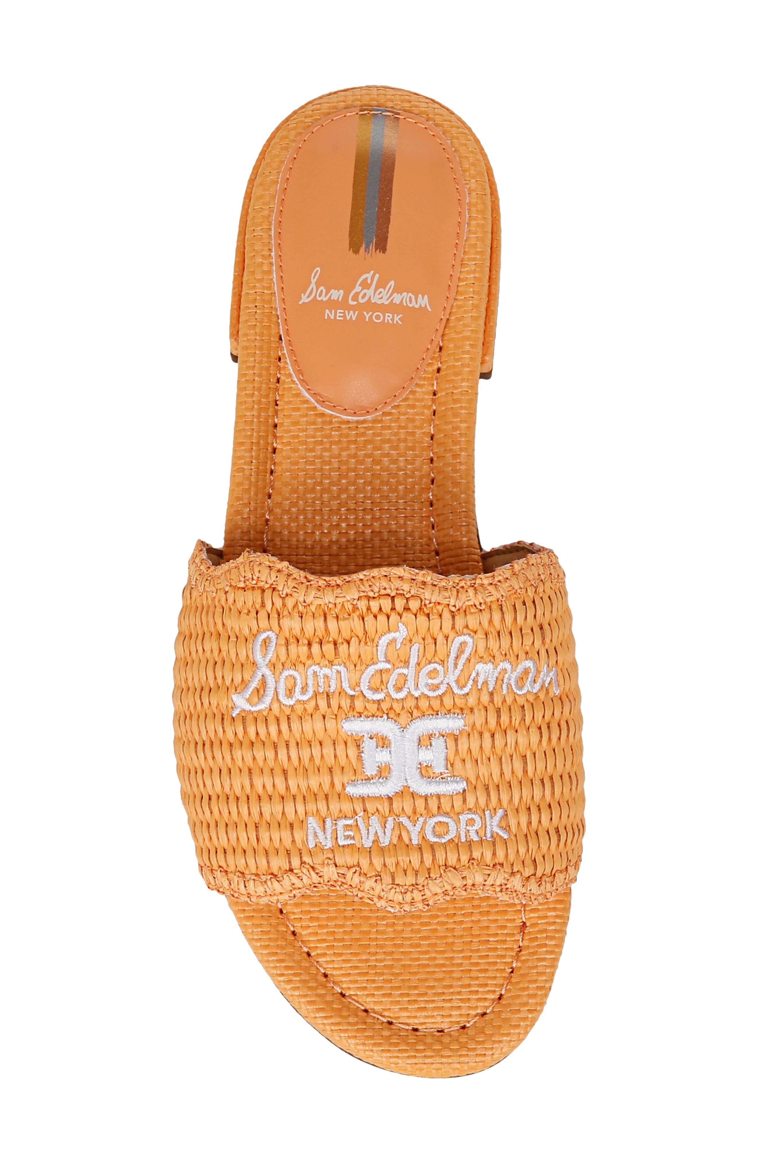 Evette Slide Sandal, Alternate, color, MARIGOLD
