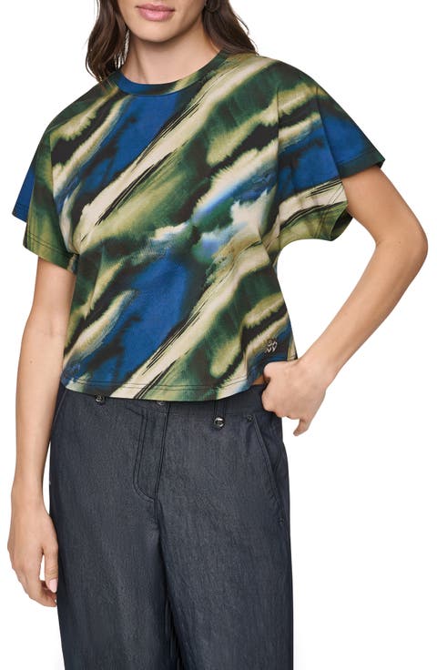 Print Dolman Sleeve Top