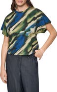 DKNY Print Dolman Sleeve Top