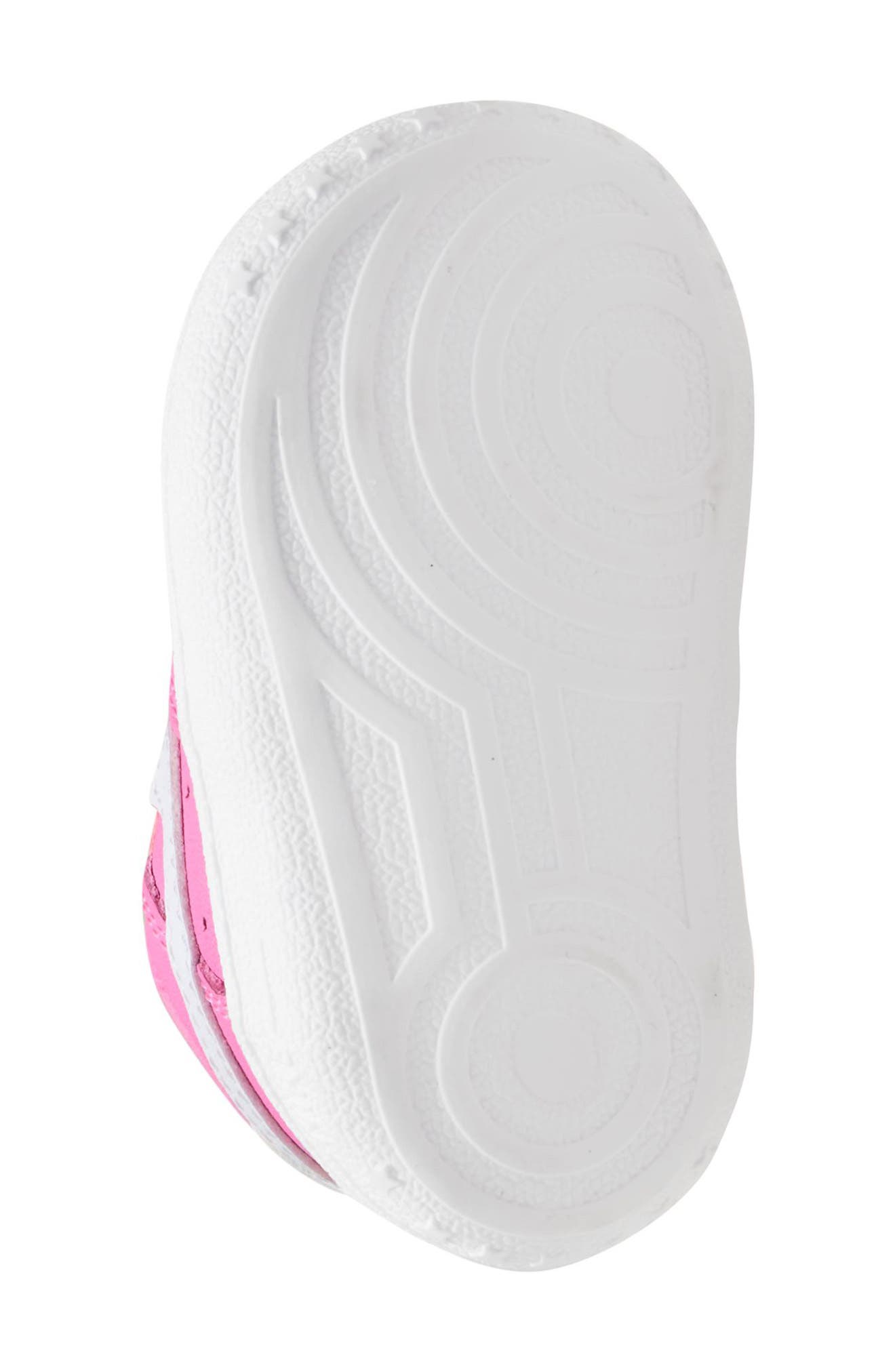 Nike Force 1 Crib Shoe, Alternate, color, 600 Plypnk/White