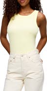 nuuds Slinky Rib Knit Stretch Modal Jersey Tank