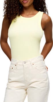 nuuds Slinky Rib Knit Stretch Modal Jersey Tank