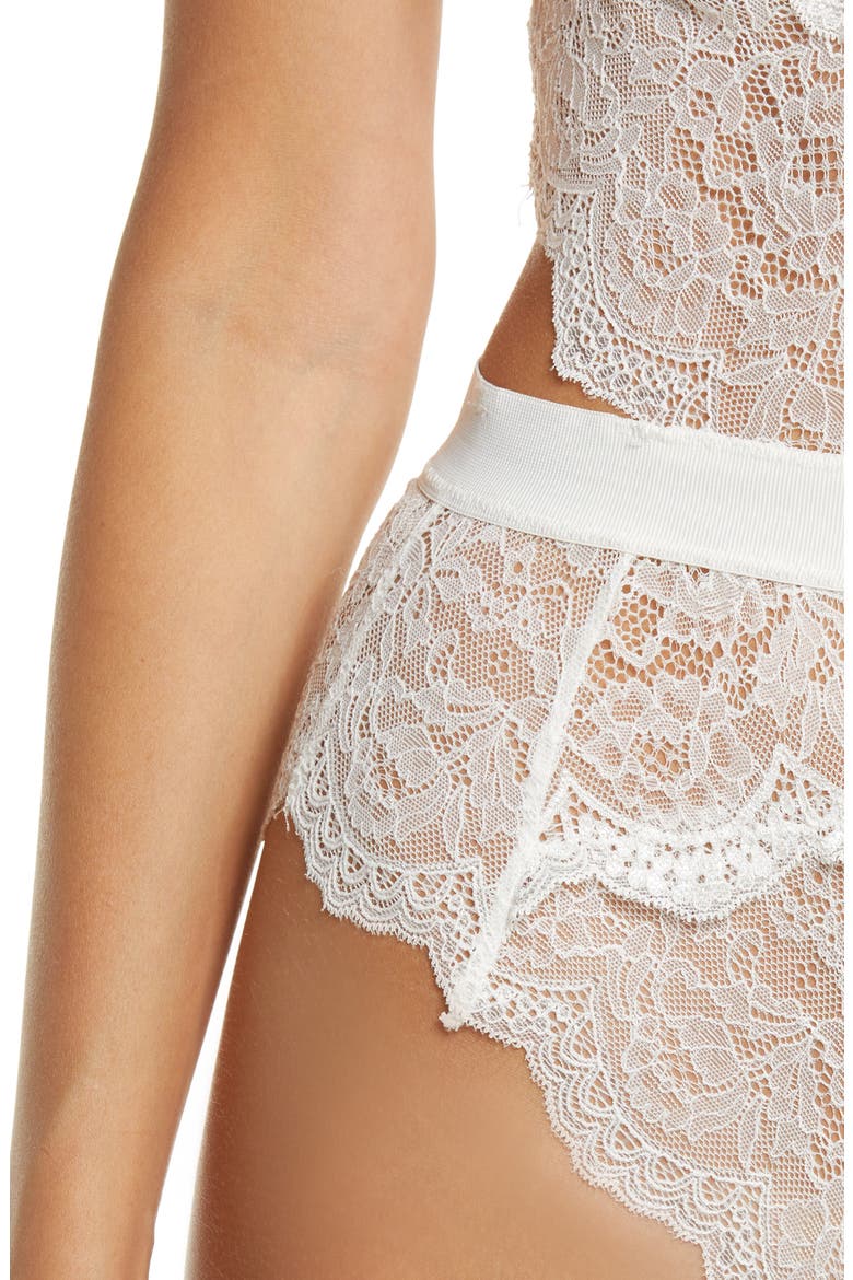 Hold Me Tight Underwire Thong Bodysuit, Alternate, color, WHITE