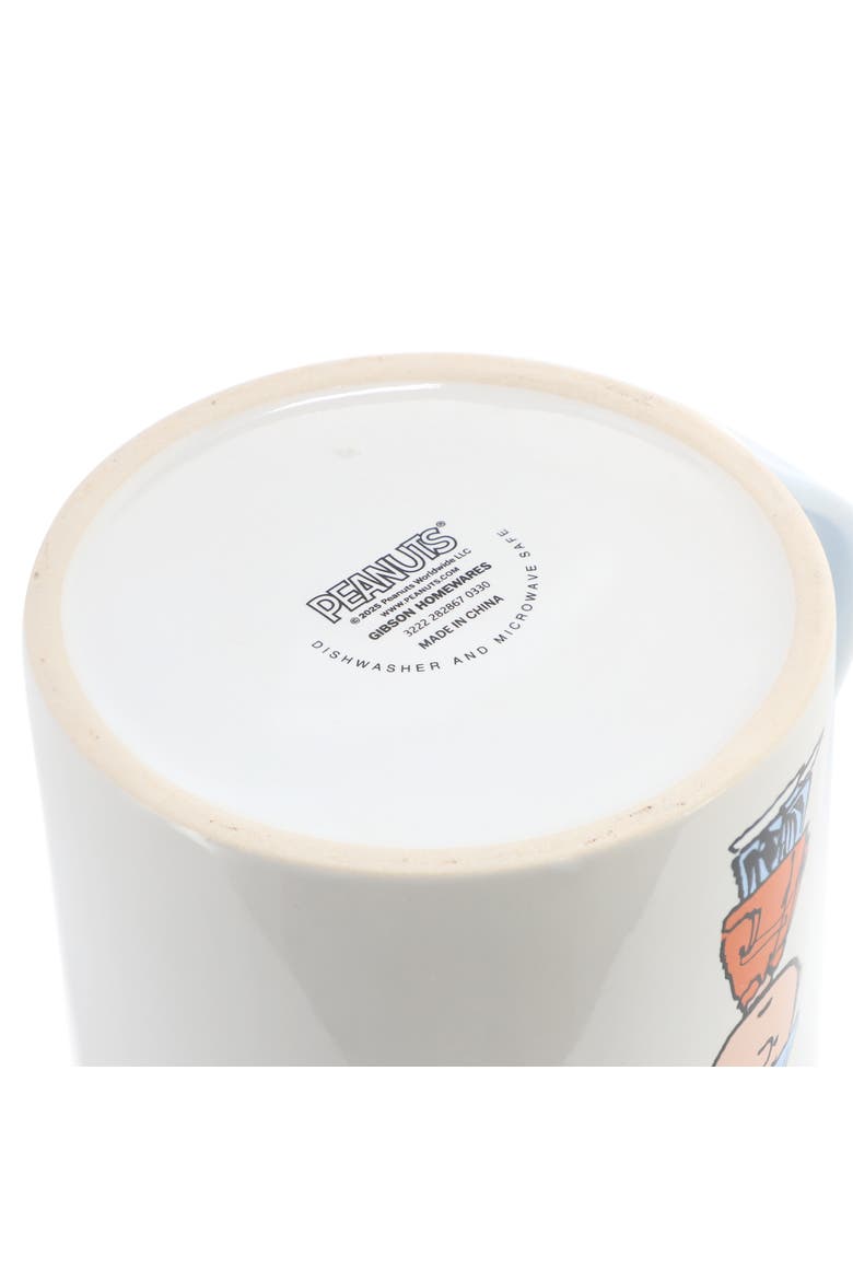 4 Piece 19 Ounce Stackable Stoneware Mug Set Light Blue, Alternate, color, Blue