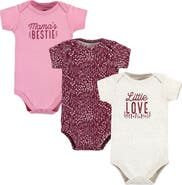 Hudson Baby Comfortable All-Cotton Bodysuit 3Pk
