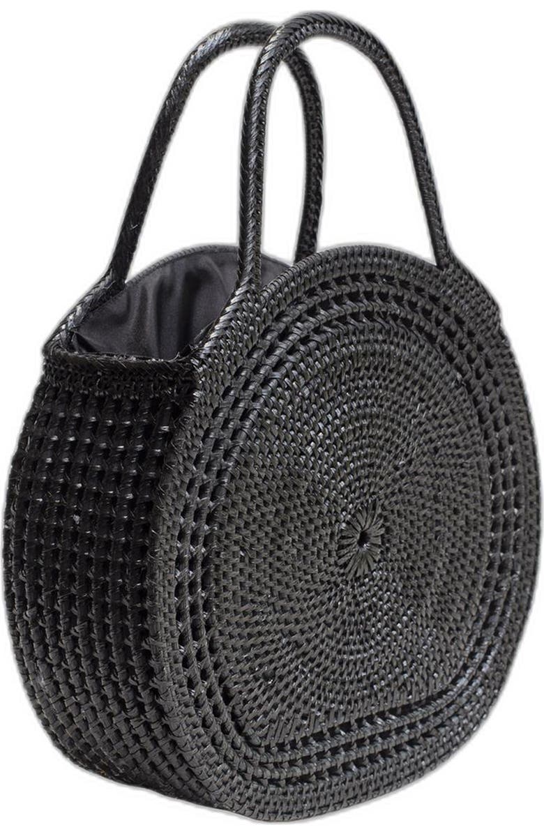 Jelavu Sidney Rattan Satchel, Alternate, color, Black