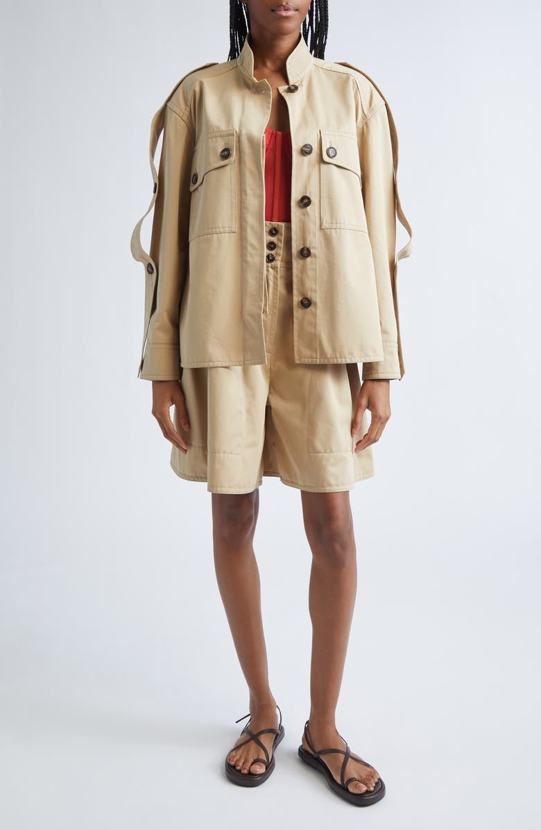 Zimmermann Rebellion Cargo Jacket, Alternate, color, Beige