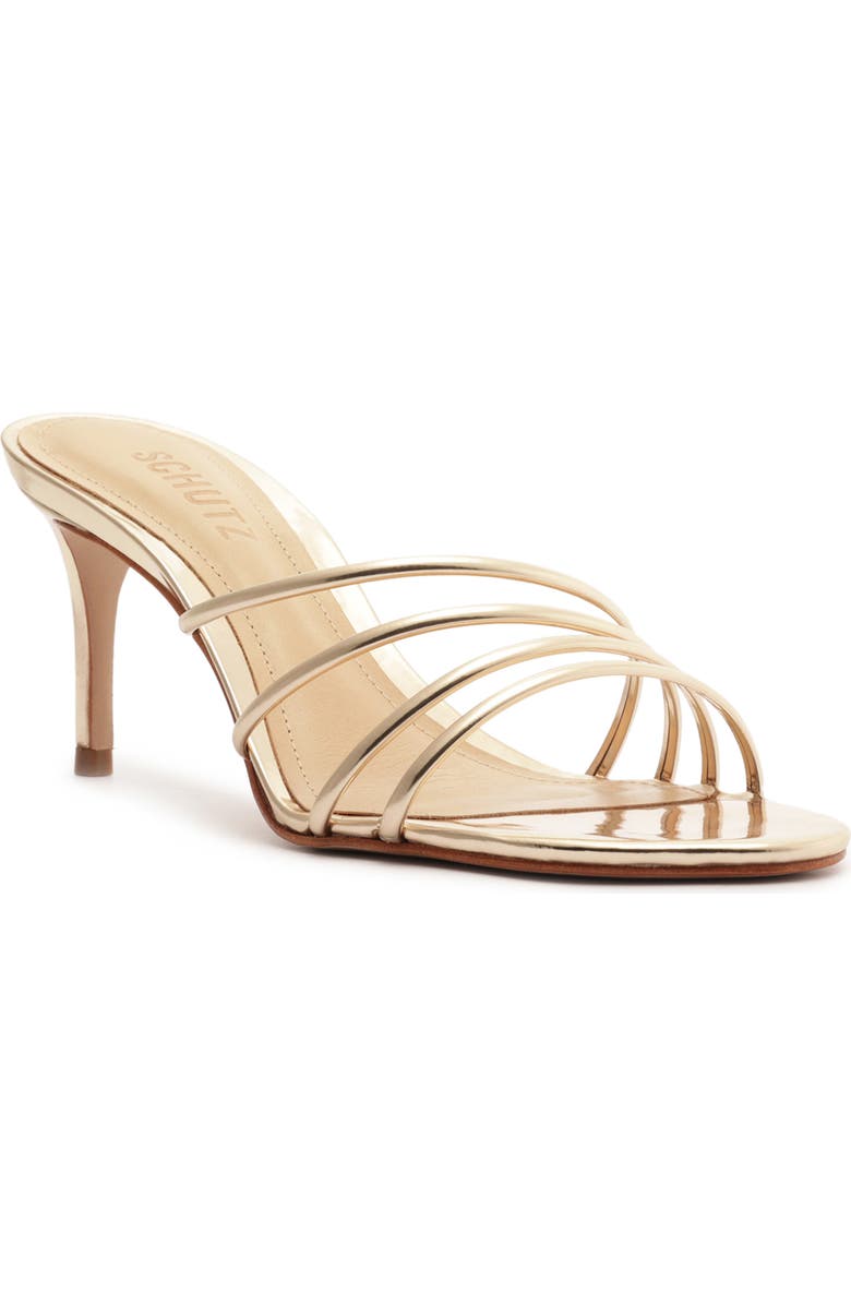 Schutz Inez Sandal, Main, color, Platina