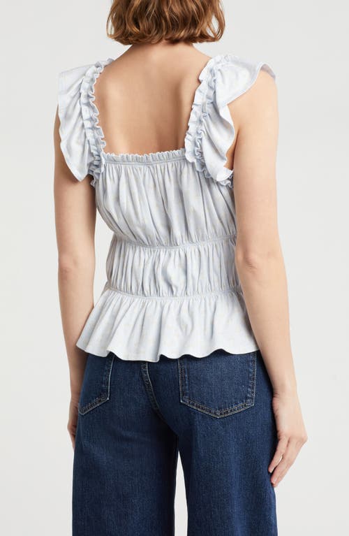 Melrose And Market Smocked Cotton Tank Top