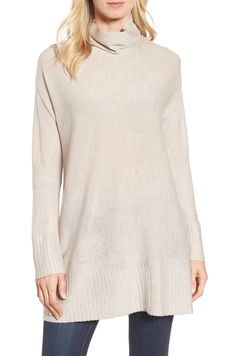 Eileen Fisher Merino Wool Tunic Sweater, Main, color,