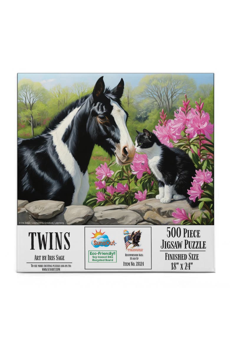Twins 500 piece Jigsaw Puzzle for Adults, Alternate, color, Multicolor