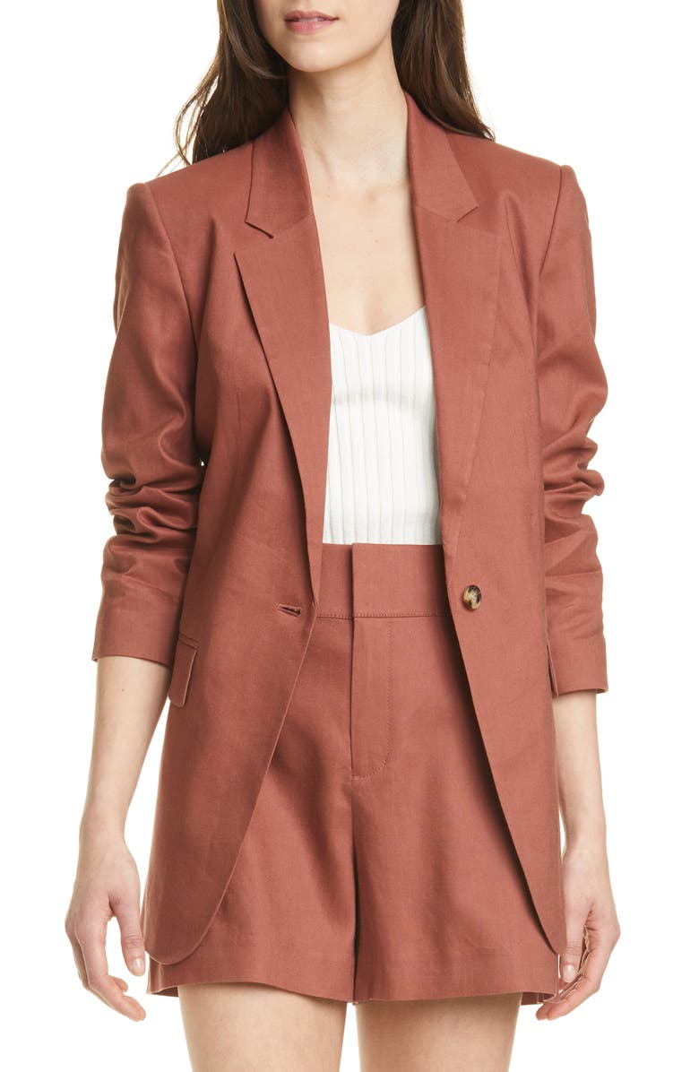 Club Monaco Linen Blend Blazer, Main, color, 