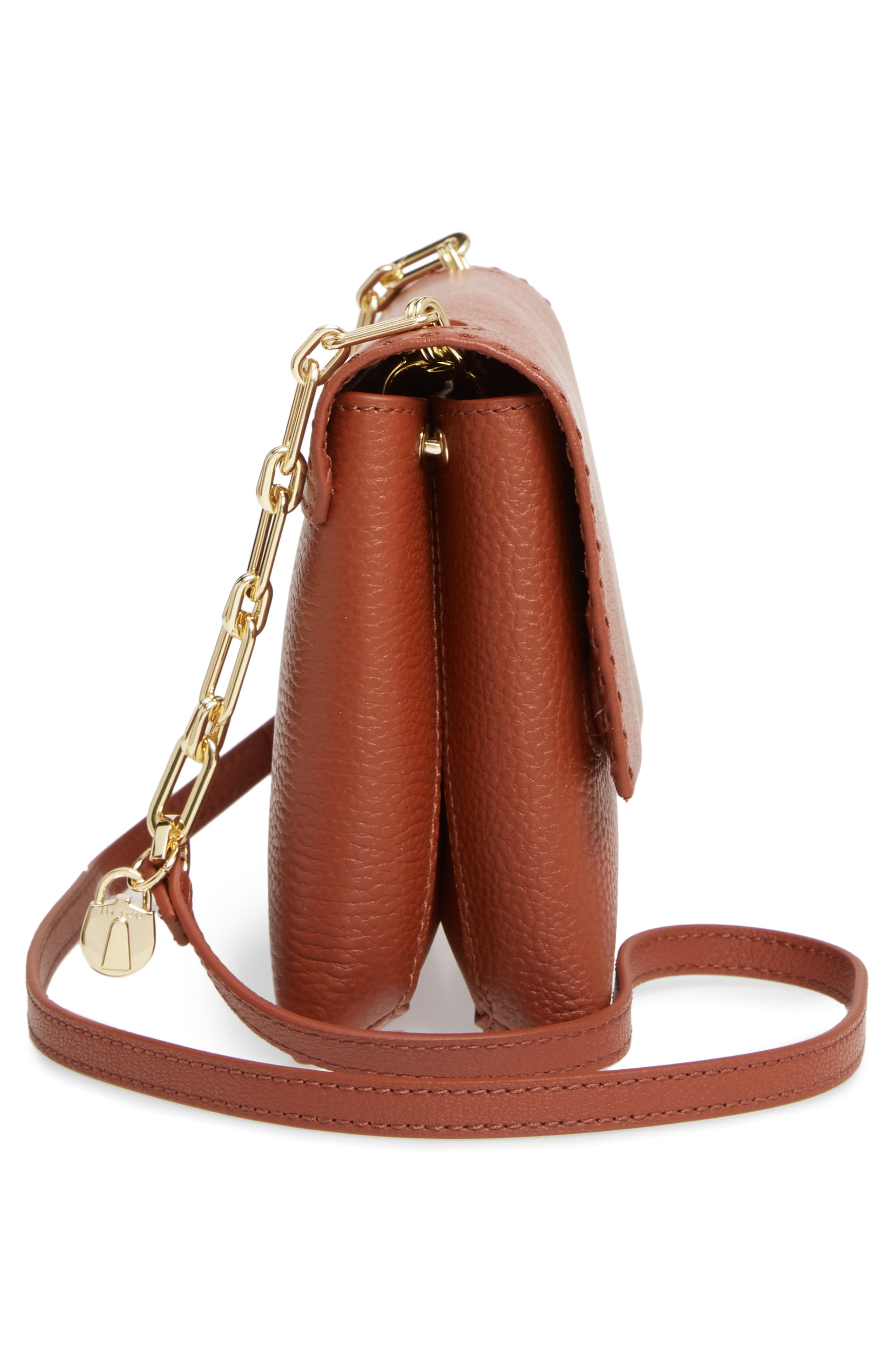 Ted Baker London Diilila Leather Crossbody Bag, Alternate, color, 