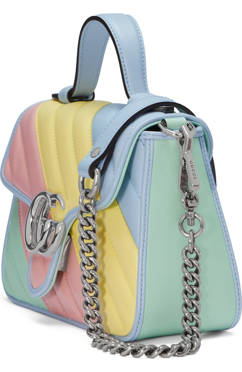 Gucci Small GG 2.0 Matelassé Leather Top Handle Bag, Alternate, color,