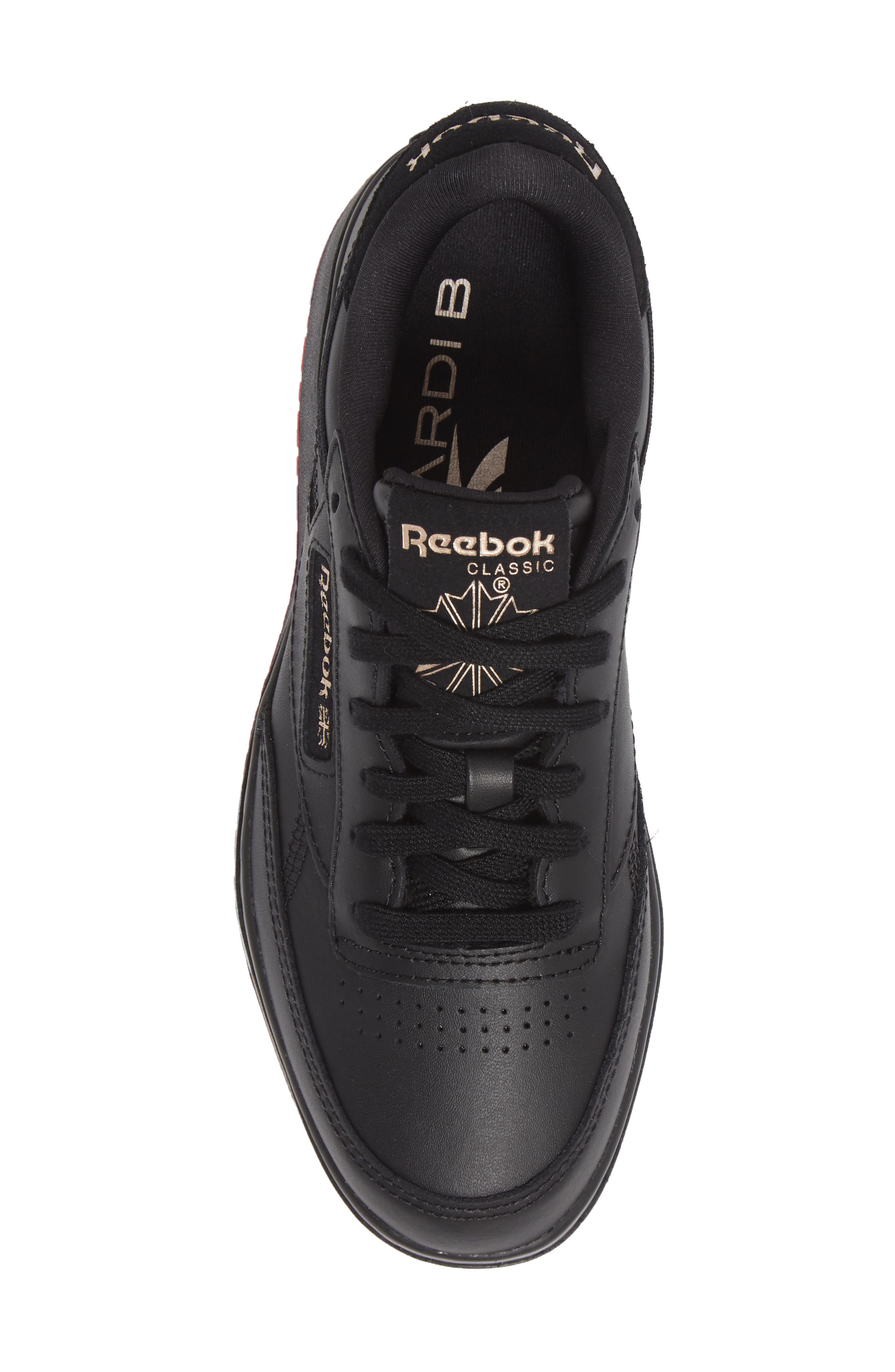 Reebok x Cardi Coated Club C Double Platform Sneaker, Alternate, color, 