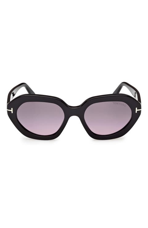 Meryl 53mm Gradient Geometric Sunglasses