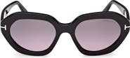 TOM FORD Meryl 53mm Gradient Geometric Sunglasses