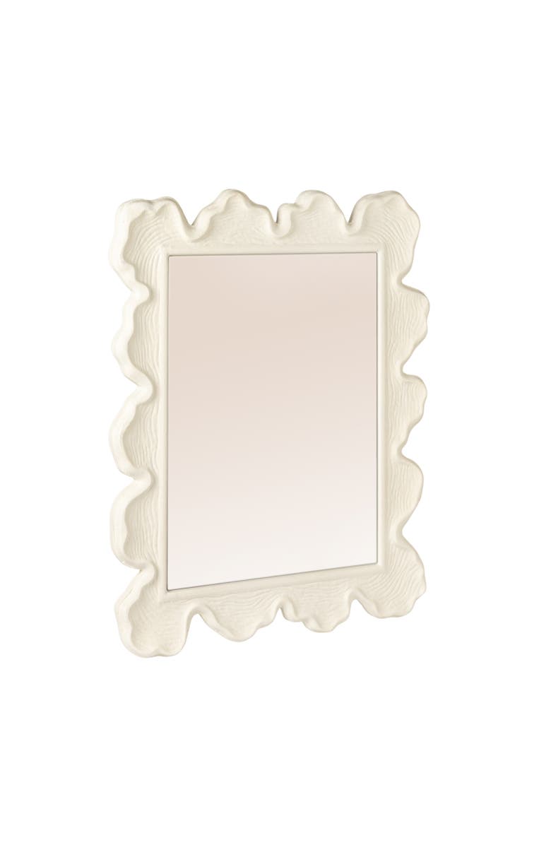 Olive Grove Faux Bois Wall Mirror, Main, color, White