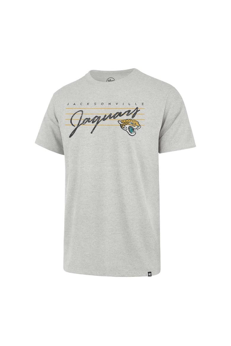 Men's '47 Gray Jacksonville Jaguars Downburst Franklin T-Shirt, Alternate, color, Gray