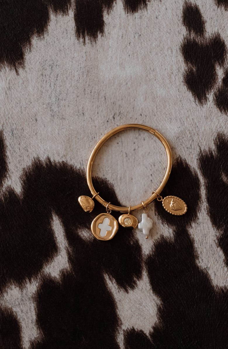 Joiana Jewelry Stamp Coin Charm, Alternate, color, Gold