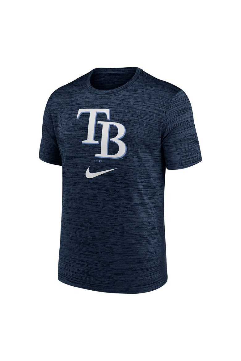 Men's Nike Navy Tampa Bay Rays Logo Velocity Performance T-Shirt, Alternate, color, Navy