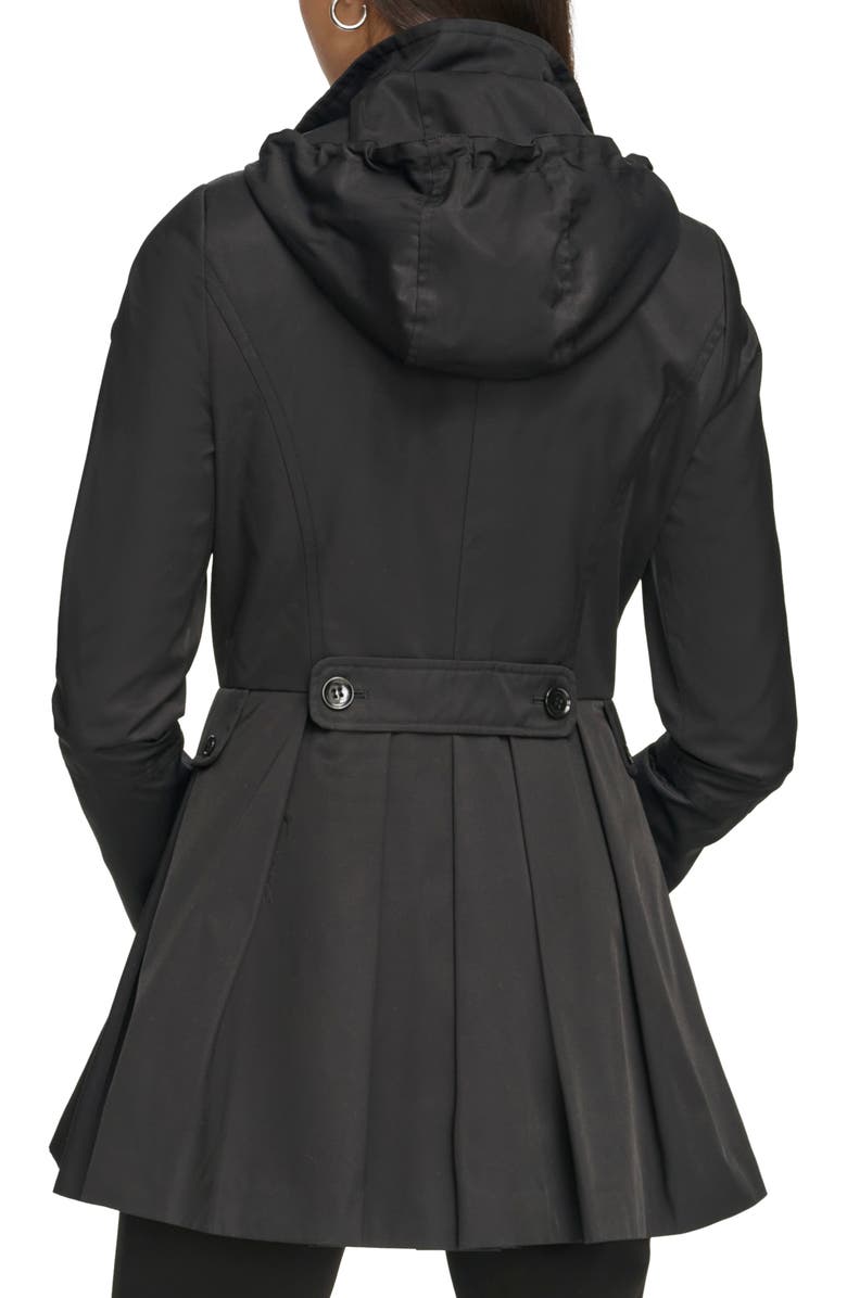 Calvin Klein Pleated Trench Coat, Alternate, color,