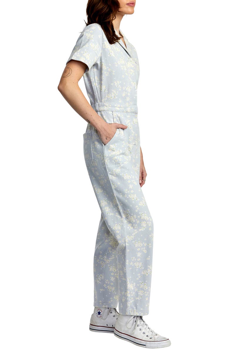 RVCA Nightshift Floral Utility Jumpsuit, Alternate, color, 