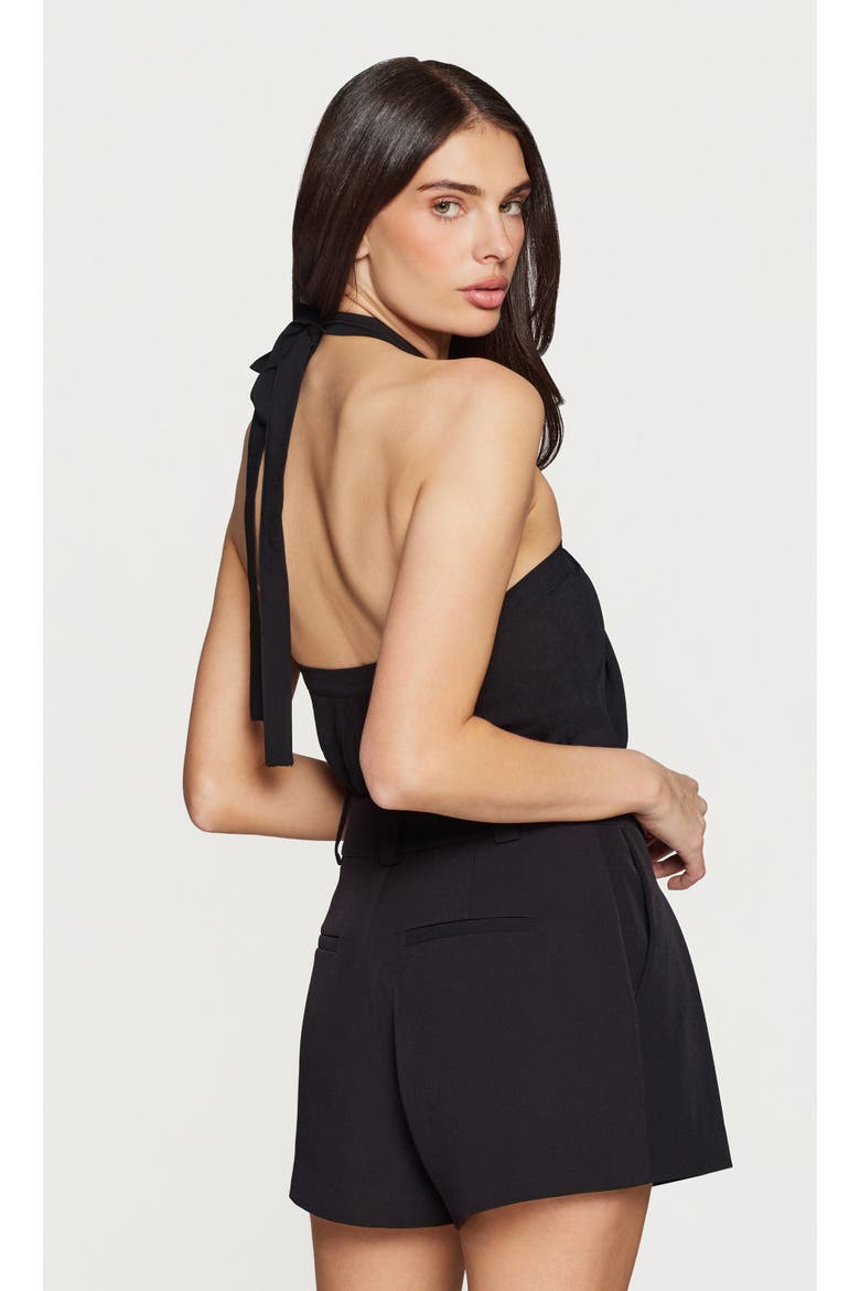 Chelsea Halter Blouse, Alternate, color, Black