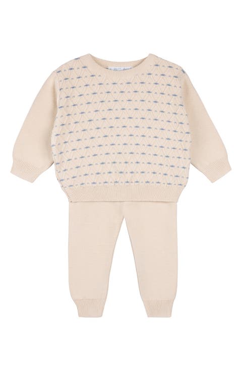 Heirloom Lattice Sweater & Pants Set (Baby)
