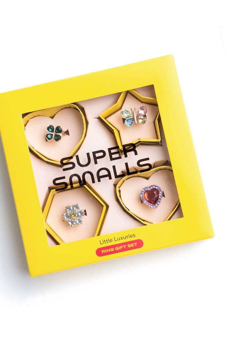 Super Smalls Kids' Little Luxuries Set of 4 Rings, Main, color, 