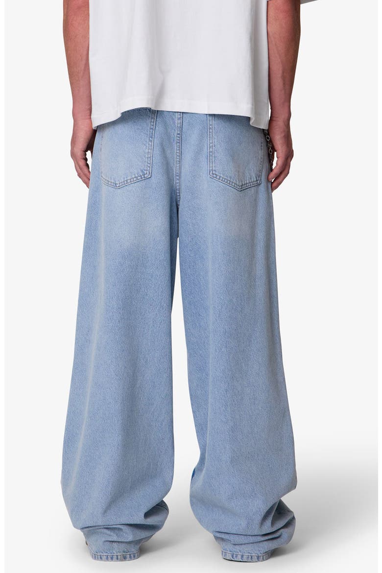 Baggy Washed Rave Denim Jeans, Alternate, color, WASHED BLUE