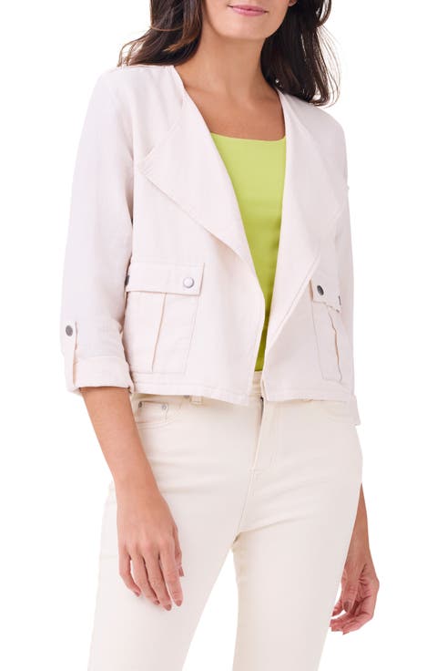 Rumba Linen Blend Moto Jacket