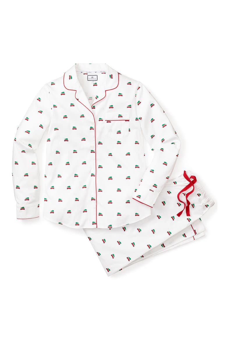 Holiday Journey Cotton Pajamas, Alternate, color, WHITE