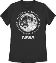 NASA Junior's NASA Big Moon Distressed Graphic T-Shirt