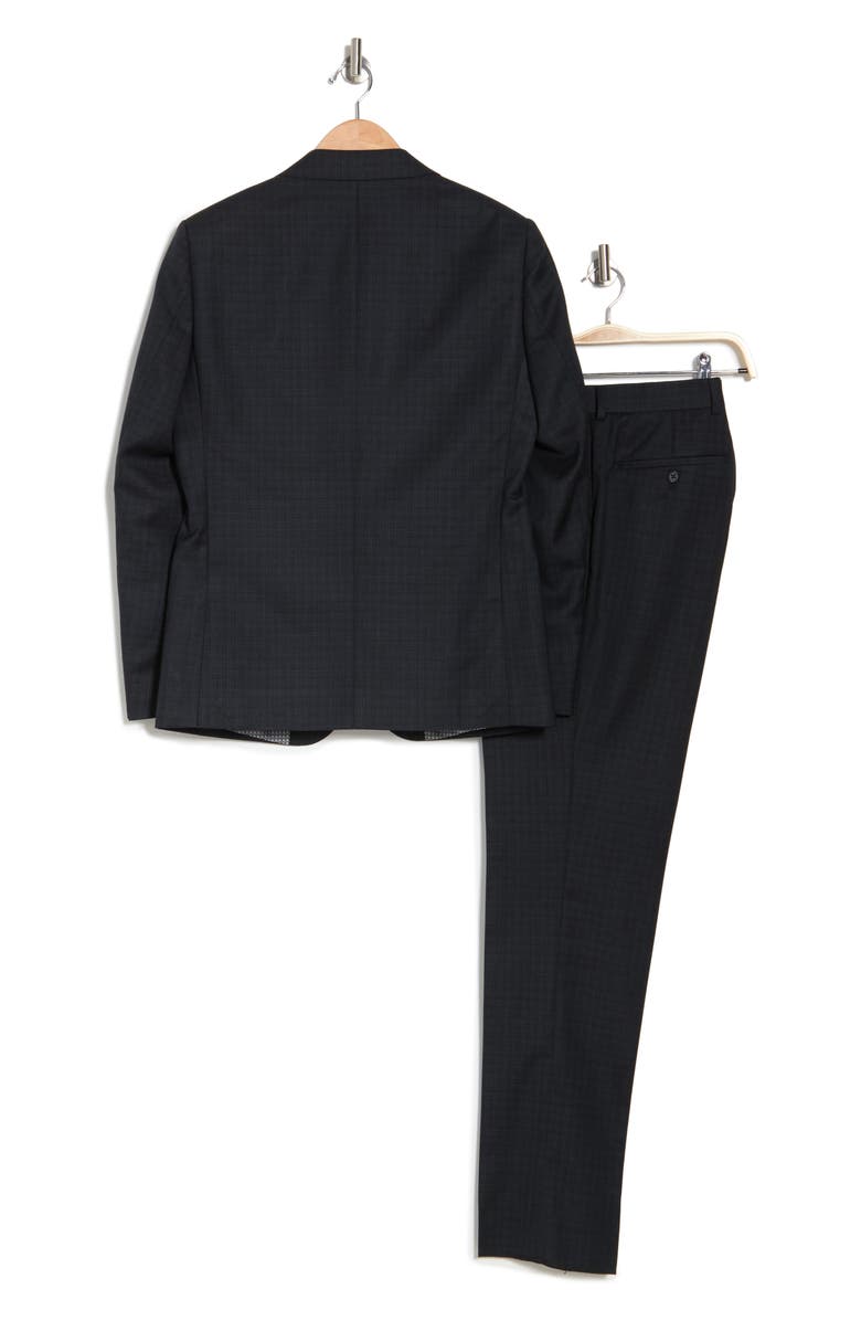 ZANETTI Porto Check Two Button Notch Lapel Wool Blend Slim Fit Suit, Alternate, color, 