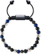 TORRELA Zirconia Tiger Eye and Onyx Beaded Bracelet