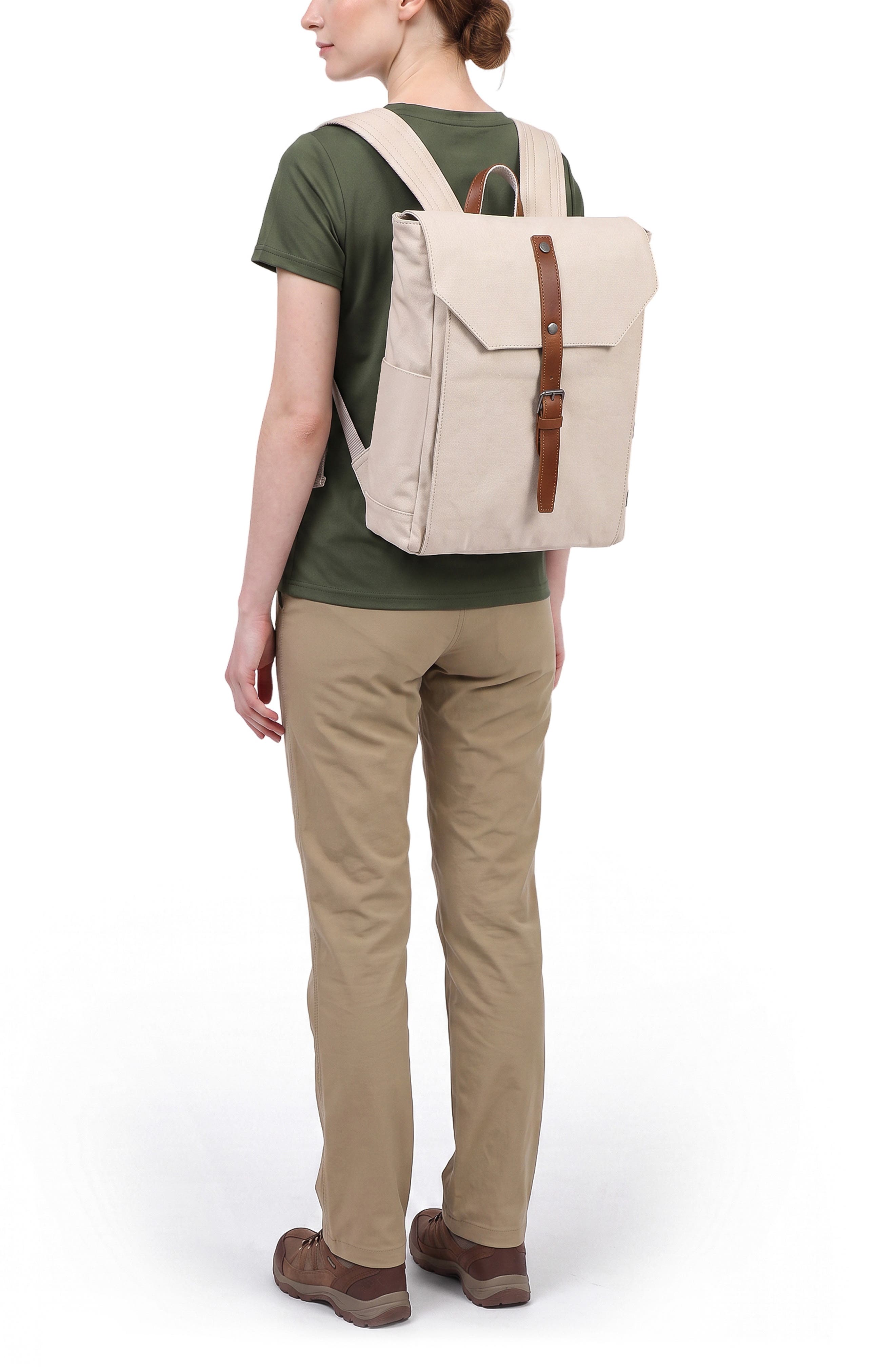 Sunny Trail Canvas Backpack, Alternate, color, IVORY