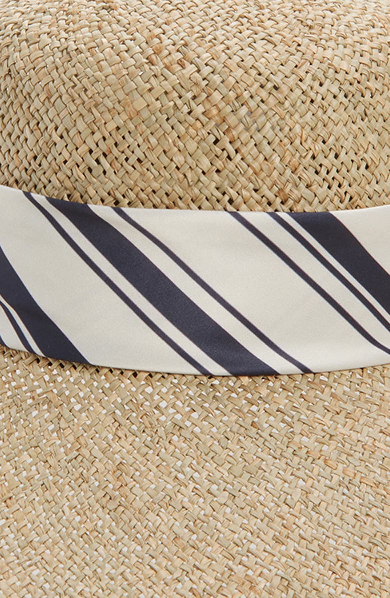 rag & bone Garden Seagrass Sun Hat, Alternate, color, Blue White Straw