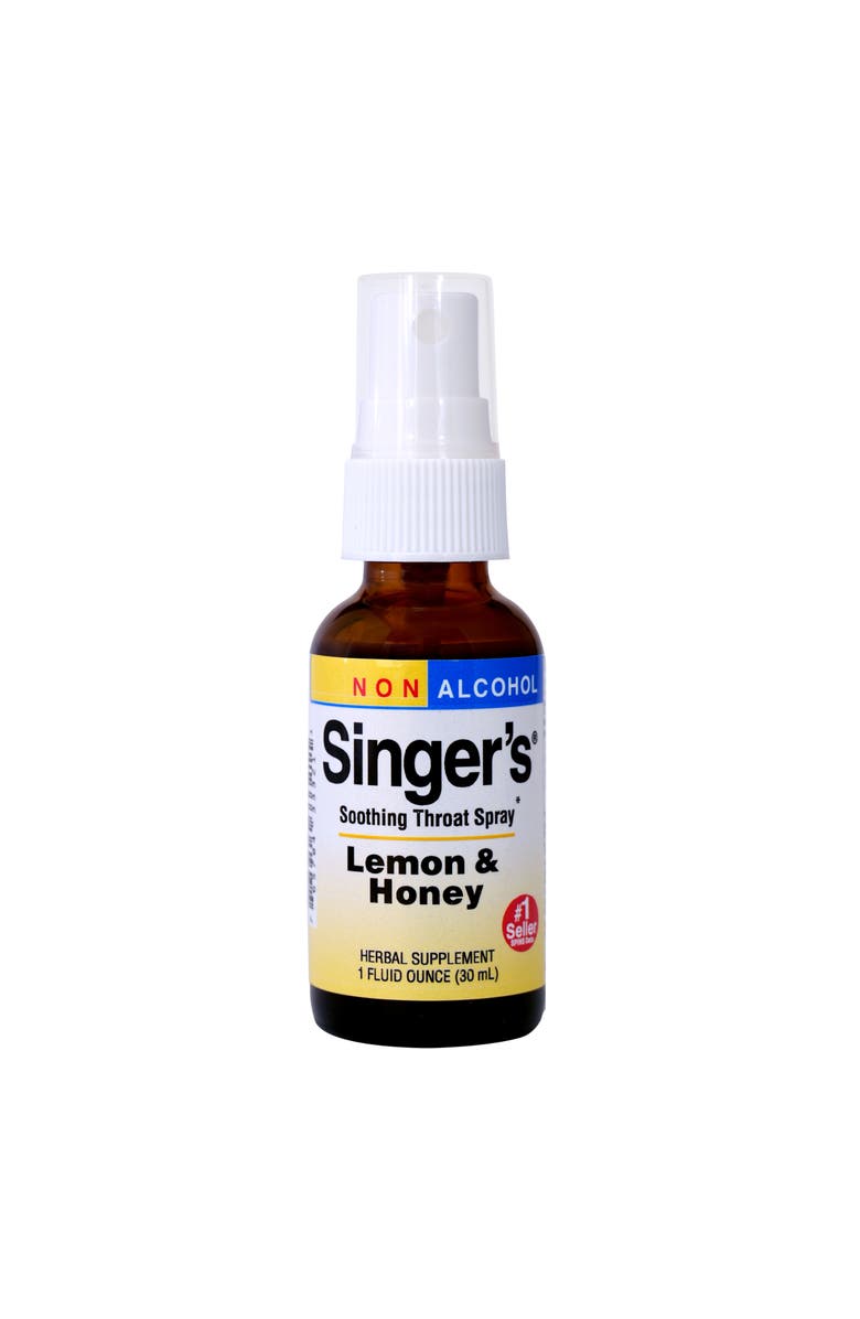 Trace Minerals Singer's Saving Grace Lemon & Honey 1 ounce Non Alcohol, Main, color, NO COLOR