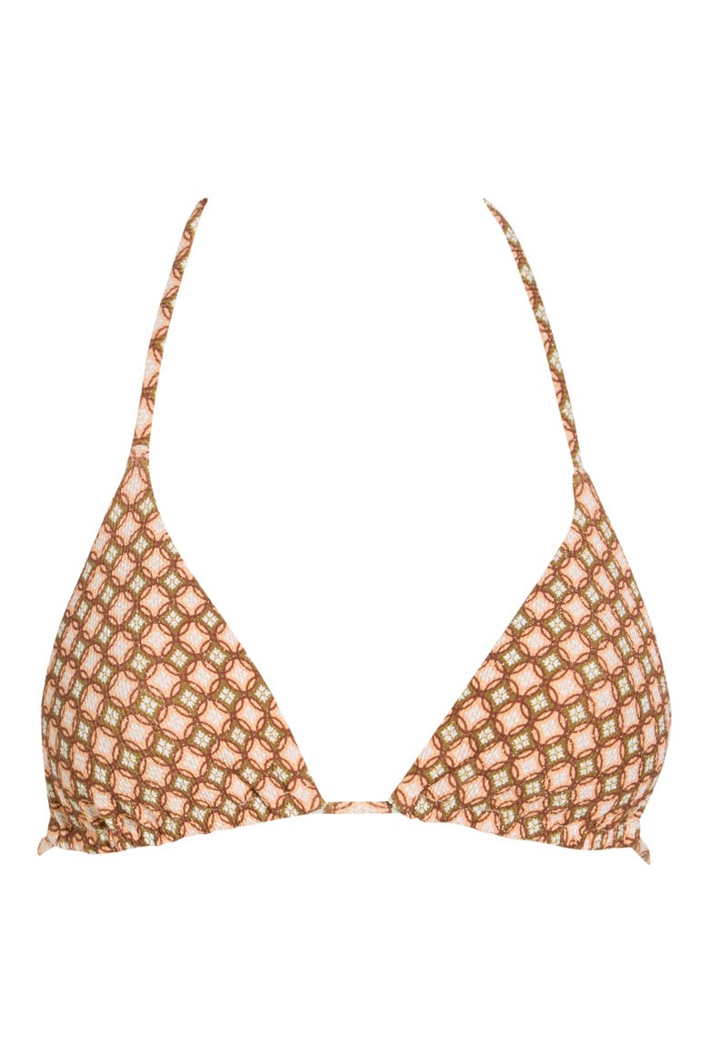 Balmy Reversible Bikini Top, Alternate, color, BROWN
