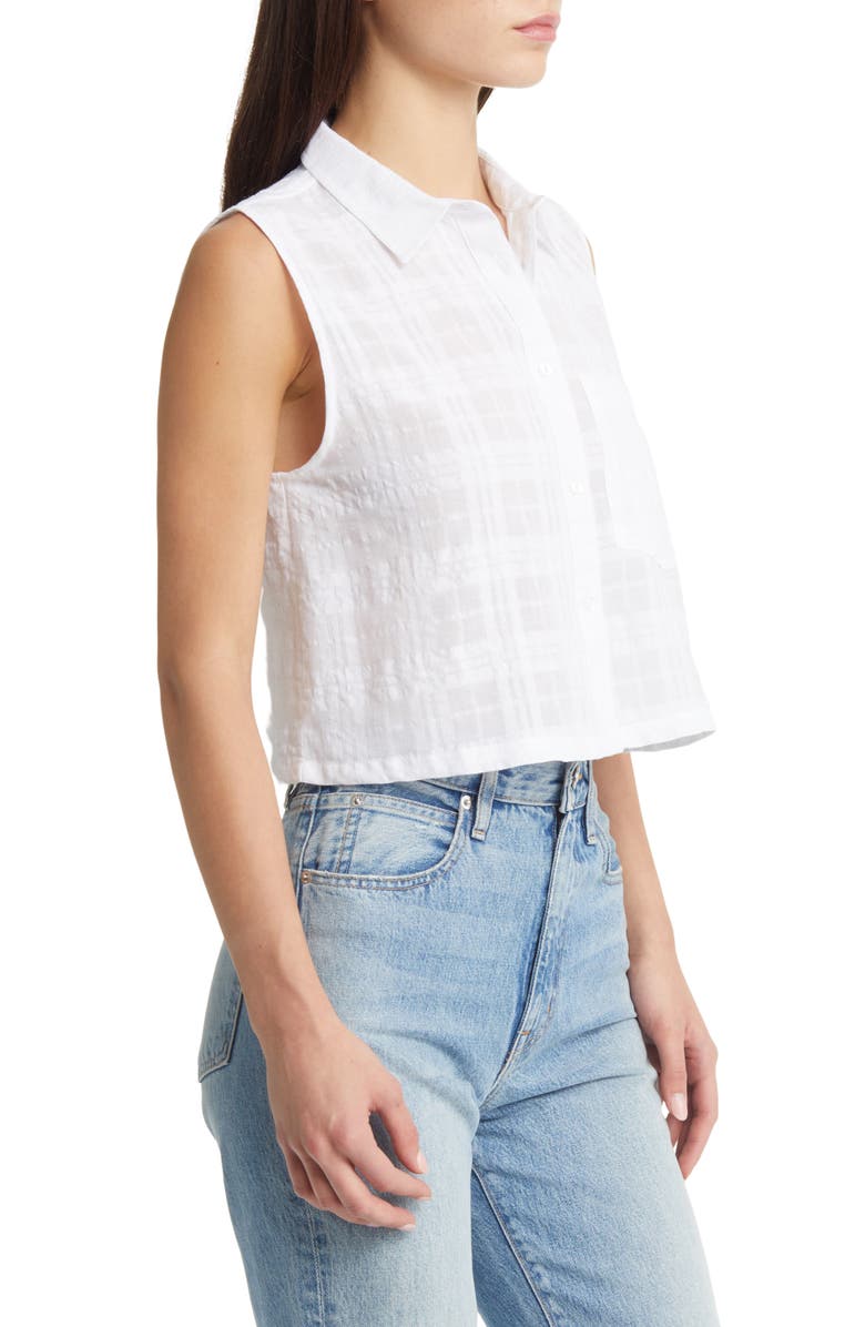 Brixton Leon Sleeveless Crop Blouse, Alternate, color, 