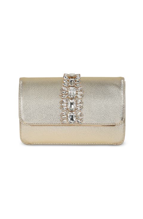 Lux Faux Leather Envelope Clutch