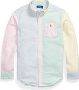 Polo Ralph Lauren Kids' Stripe Cotton Button-Down Oxford Shirt