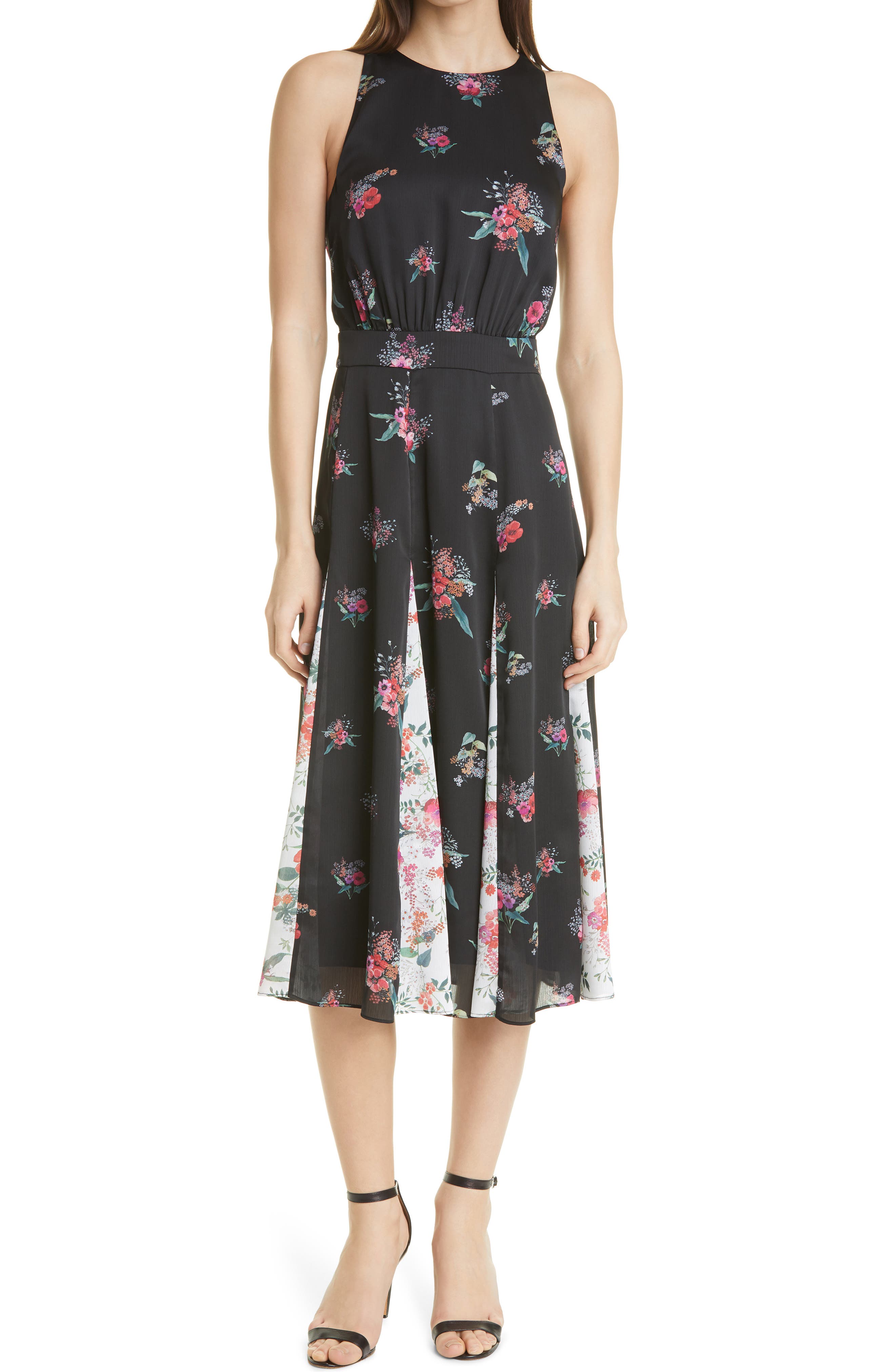 Ted Baker London Metropolis Floral Print Midi Dress