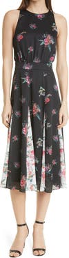 Ted Baker London Metropolis Floral Print Midi Dress